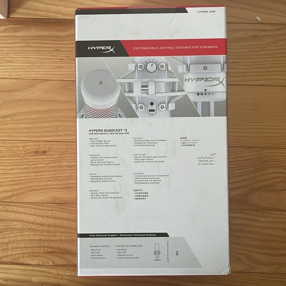 NWT Unopened HyperX Quadcast streaming Mic - Picture 3 of 3